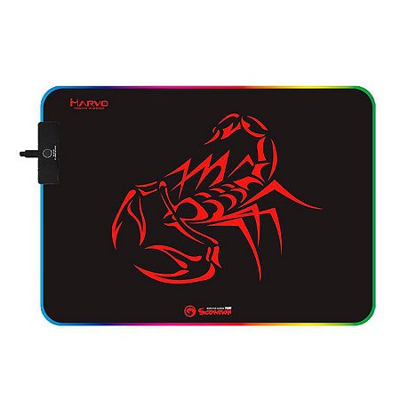 Mousepad gamer Marvo - Scorpion MG08 - RGB, 350mx50x4mm
