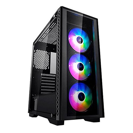 Gabinete Deepcool - Matrexx 50 ADD-RGB - Vidro temperado, Fans 4x120mm, RGB,  Mid Tower