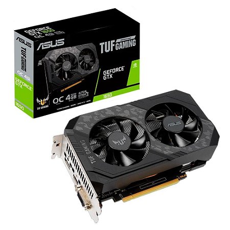 Placa de Vídeo Asus - Nvidia GeForce GTX 1650 TUF - 4GB, GDDR6, Dual Fan - 128 Bits