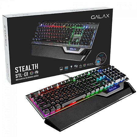 Teclado gamer Galax - Stealth STL-01 - RGB, Switch Blue