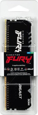 Memoria Kingston - Fury Beast 32GB - RGB, DDR4, 3200MHz
