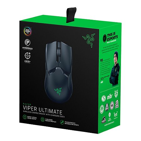 Mouse Razer - Viper Ultimate - HyperSpeed Wireless, Focus+ ,Switch Ótico