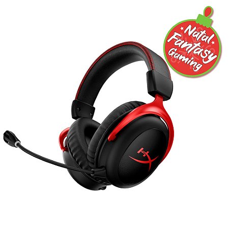 Headset gamer HyperX - Cloud II Wireless - Áudio espacial DTS, Sem fio