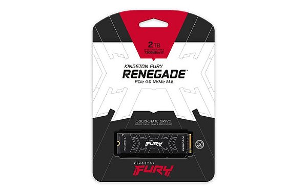 SSD Kingston - FURY Renegade 2TB - M.2 NVMe, PCIe 4.0, Compativel com PS5