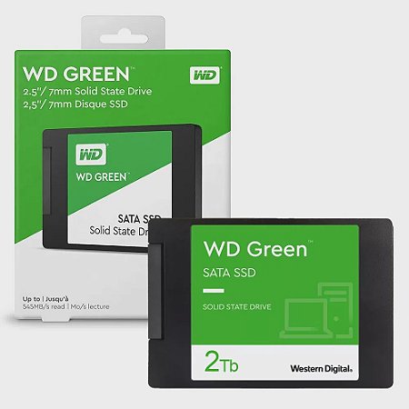 SSD Western Digital - WD Green 2TB - SATA3, 6Gbps/s
