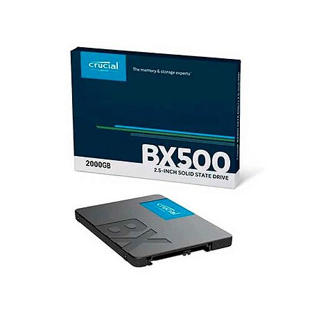 SSD Crucial - BX500 2TB - SATA3, 6Gbps
