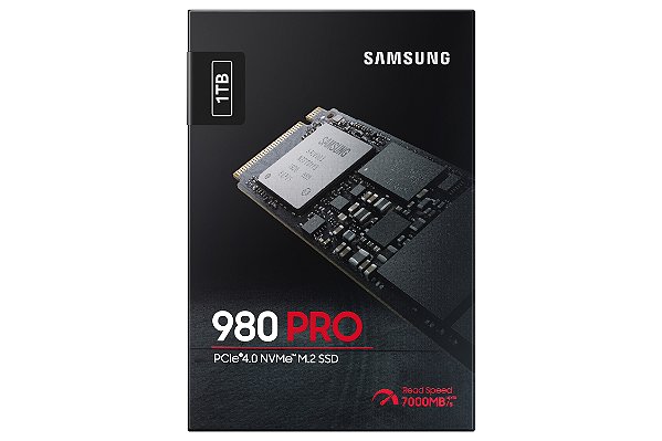 SSD Samsung - 980 PRO 1TB - NVMe M.2, PCIe 4.0, Compatível com PS5