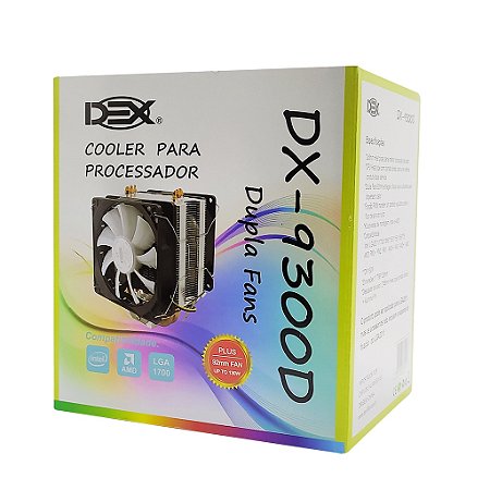 Cooler DEX - DX-9300D - Socket AMD, Socket Intel, iluminação led