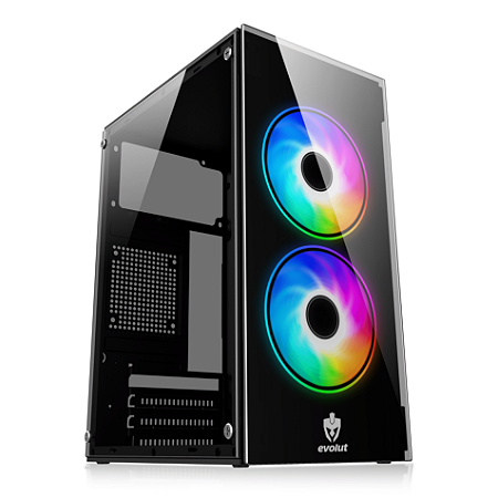 Gabinete gamer Evolut - NORD EG-815 - Vidro temeprado, Mid Tower, iTX, mATX