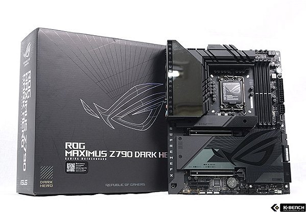 Placa mãe Asus - ROG Maximus Z790 Dark Hero - LGA1700, DDR5, WiFi 7, PCIe 5.0, Bluetooth, ATX