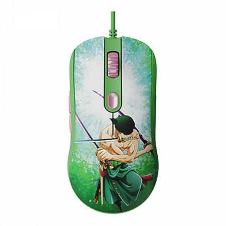 Mouse gamer Akko - AG325 One Piece: Zoro - Sensor PMW3327, Polling rate 1000Hz, Ambidestro, Licenciado oficial Toei Anim