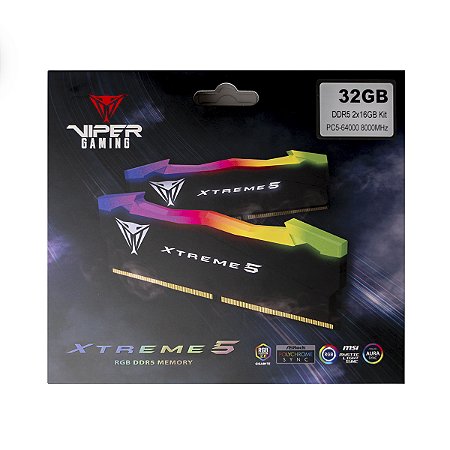 Memoria RAM Viper - Xtreme 5 RGB - 2x16GB, DDR5, XMP 3.0, 7600MHz, RGB