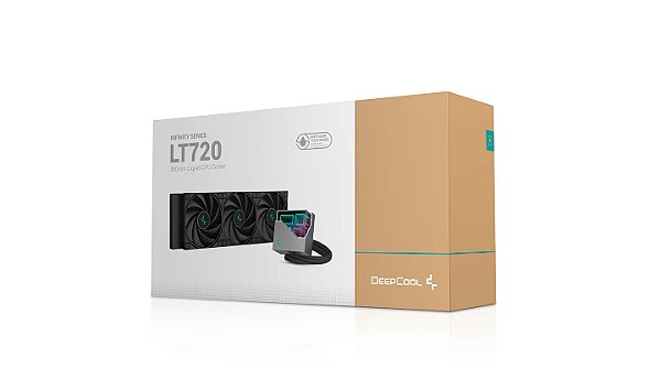 Water cooler DeepCool - LT720 BK - ARGB, 360mm, Bloco com espelho infinito tridimensional