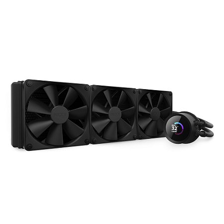 Water cooler NZXT - Kraken 360 Black - Display TFT Transmissivo, compatível com o software NZXT CAM, 360mm