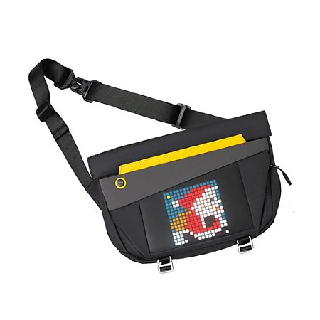 Mochila Divoom - Pixoo Slingbag V - Painel LED Personalizável, Resistente à Água