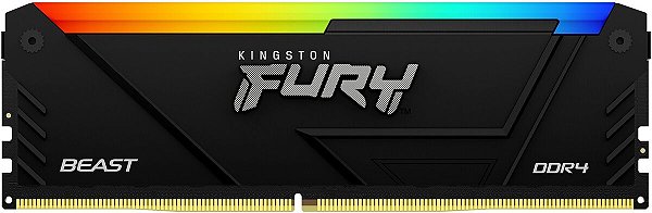 Memória RAM Kingston - Fury Beast RGB - DDR4, 16GB, 3200MHz