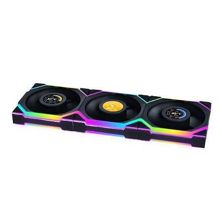 Kit Fan Gamer Lian Li Uni Fan SL LCD 120 Reverse Wireless Kit Fan Gamer Lian Li Uni Fan SL LCD 120 Reverse Wireless