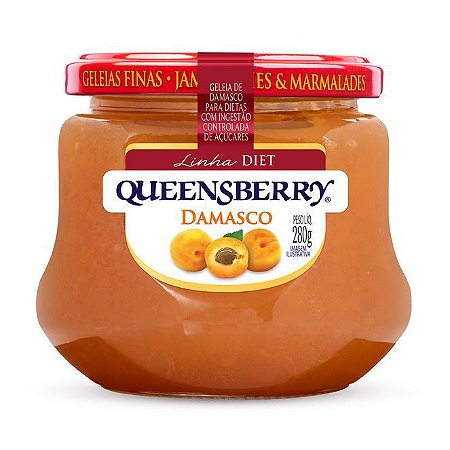 Geleia de Damasco Diet 280g - QUEENSBERRY CLASSIC