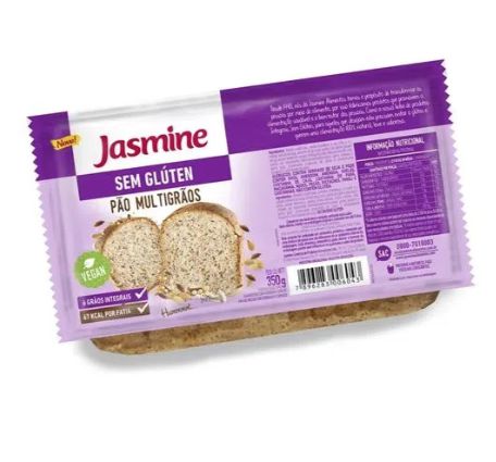 Pão Multigrãos sem Glúten 350g - Jasmine