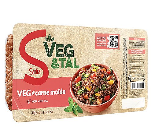 Carne Moída Vegetal Congelado 300g  - Sadia