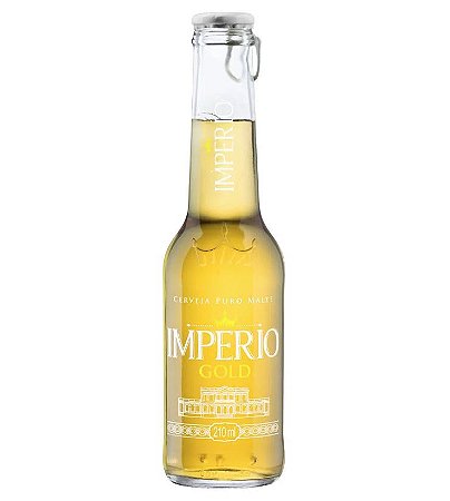 Cerveja Pilsen Puro Malte Gold Garrafa 210ml  -  Império