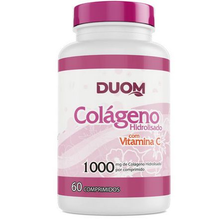 Colágeno 1000mg com Vitamina C 60caps - Duom