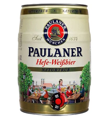Barril de Cerveja Hefe Weiss Naturtrub 5L -  Paulaner