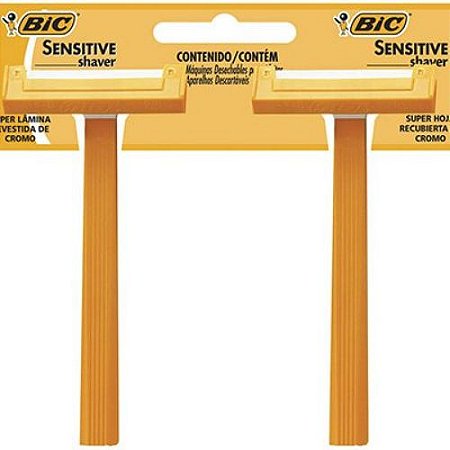 Prestobarba Bic Sensitive Shaver com 2 Unidades