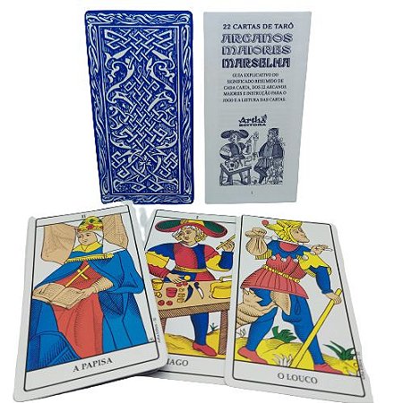 Baralho O Tarô De Marselha 22 Cartas Tarot Arcanos Maiores com