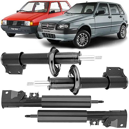 Kit Com 4 Amortecedores Uno 2010 2011 2012 Original Nakata