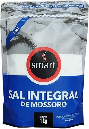Sal integral de Mossoró fino 1kg