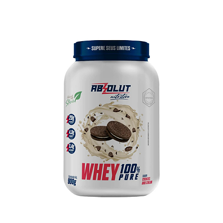 Whey 100% concentrado cookies & cream 900g Absolut