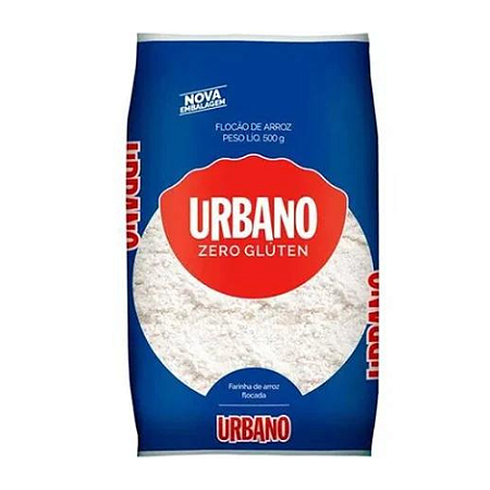 Farinha de Arroz flocada Urbano 500g