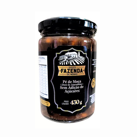 Doce Pé de moça sem adição de açúcar 430g