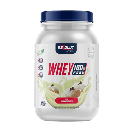 Whey 100% pure beijinho de coco Absolut 900g