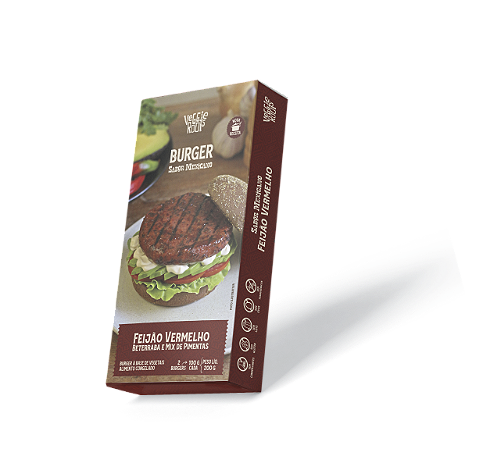 Hambúrguer vegano feijão vermelho Veggie Roots 360g