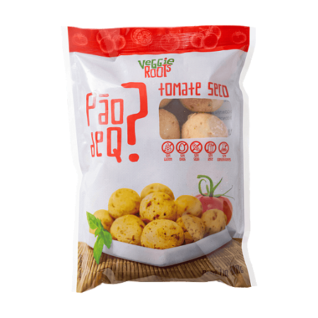 Pão de queijo tomate seco Veggie Roots 300g