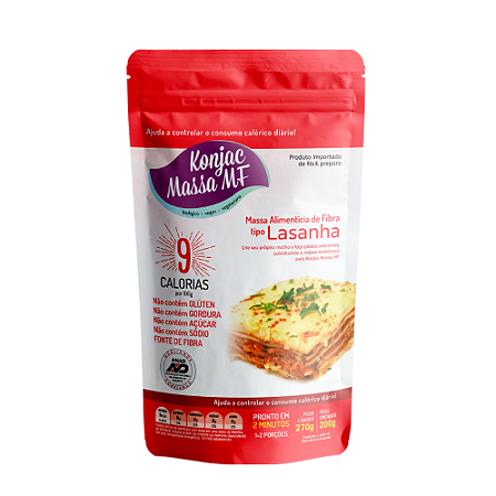 Massa alimentícia de konjac tipo lasanha 200g