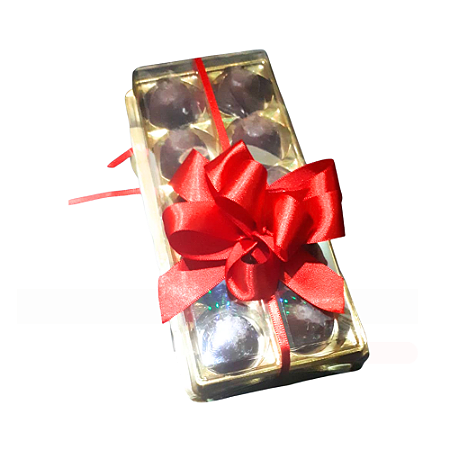 Trufas sabor pistache 70% cacau zero cx