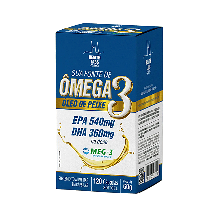 Omega 3 500mg 120 cápsula Health Labs