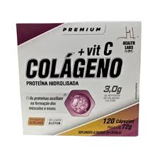 Colágeno + vitamina C 120 cápsula Health Labs