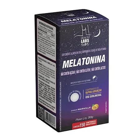 Melatonina 150 comprimidos s/maracujá Health Labs