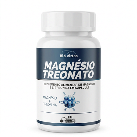 Magnésio treonato 60 Caps 500mg Bio Vittas