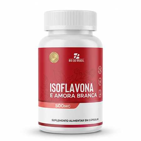 Isoflavona C/Amora branca 60 Caps 500mg Bio do Brasil