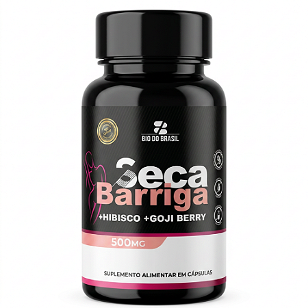 Seca barriga + Hibisco + Goji Berry 60Caps 500mg Bio do Brasil