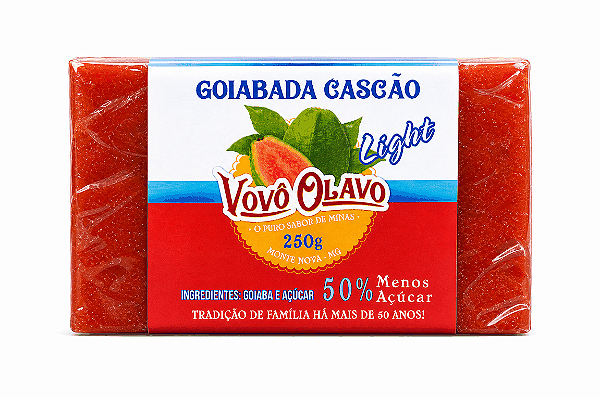 Goiabada cascão em barra light 250g Vovó Olavo