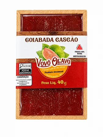 Goiabada cascão em Barra 40g  vovó olavo