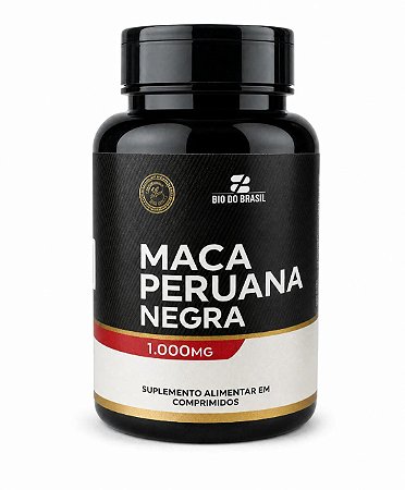 Maca peruana negra 120 caps 1g Bio do Brasil