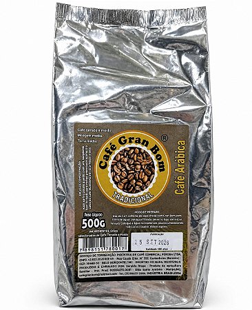 Café Arábica Artesanal torra media Gran Bom 500g