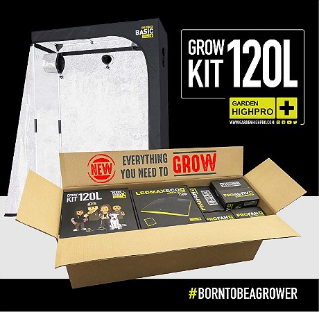 Kit Completo de Cultivo Indoor Grow Kit 120L Garden HighPro LED 300W